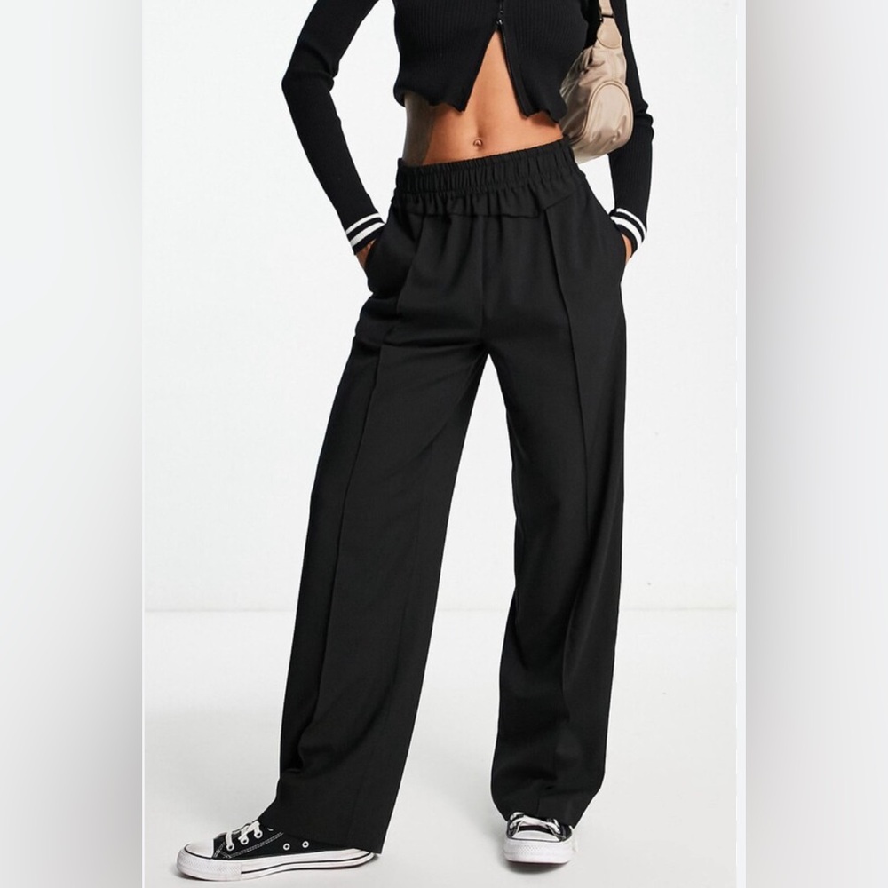 Topshop asymmetric overlay pants NWOT